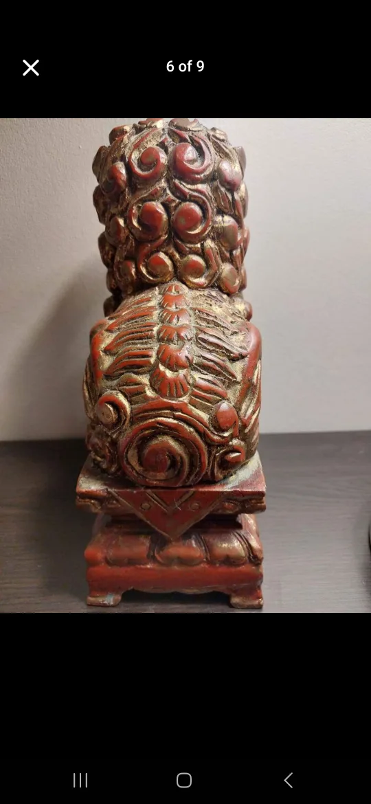 Pair of Foo Dogs chinese antiques image indicator(6)