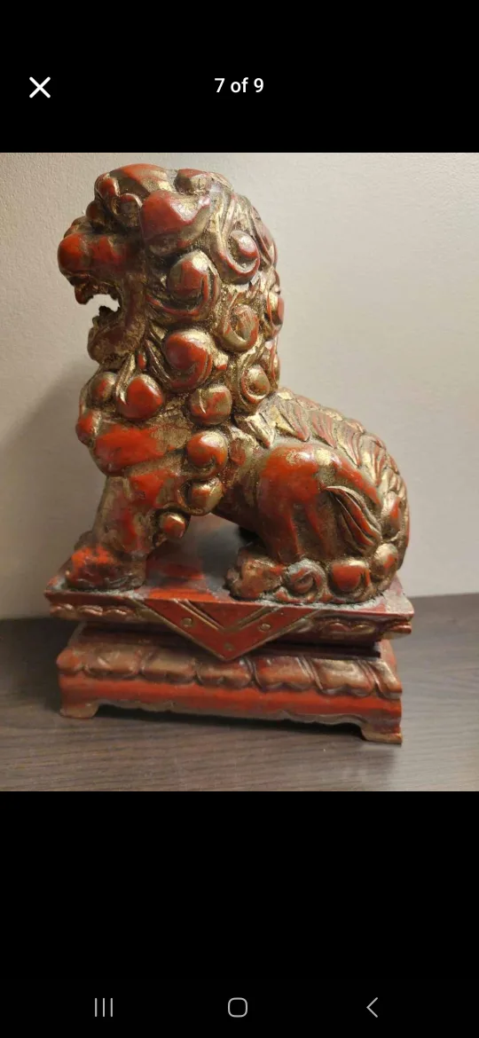 Pair of Foo Dogs chinese antiques image indicator(7)