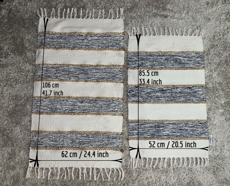 Set of two hand crafted woven rugs - photo 2