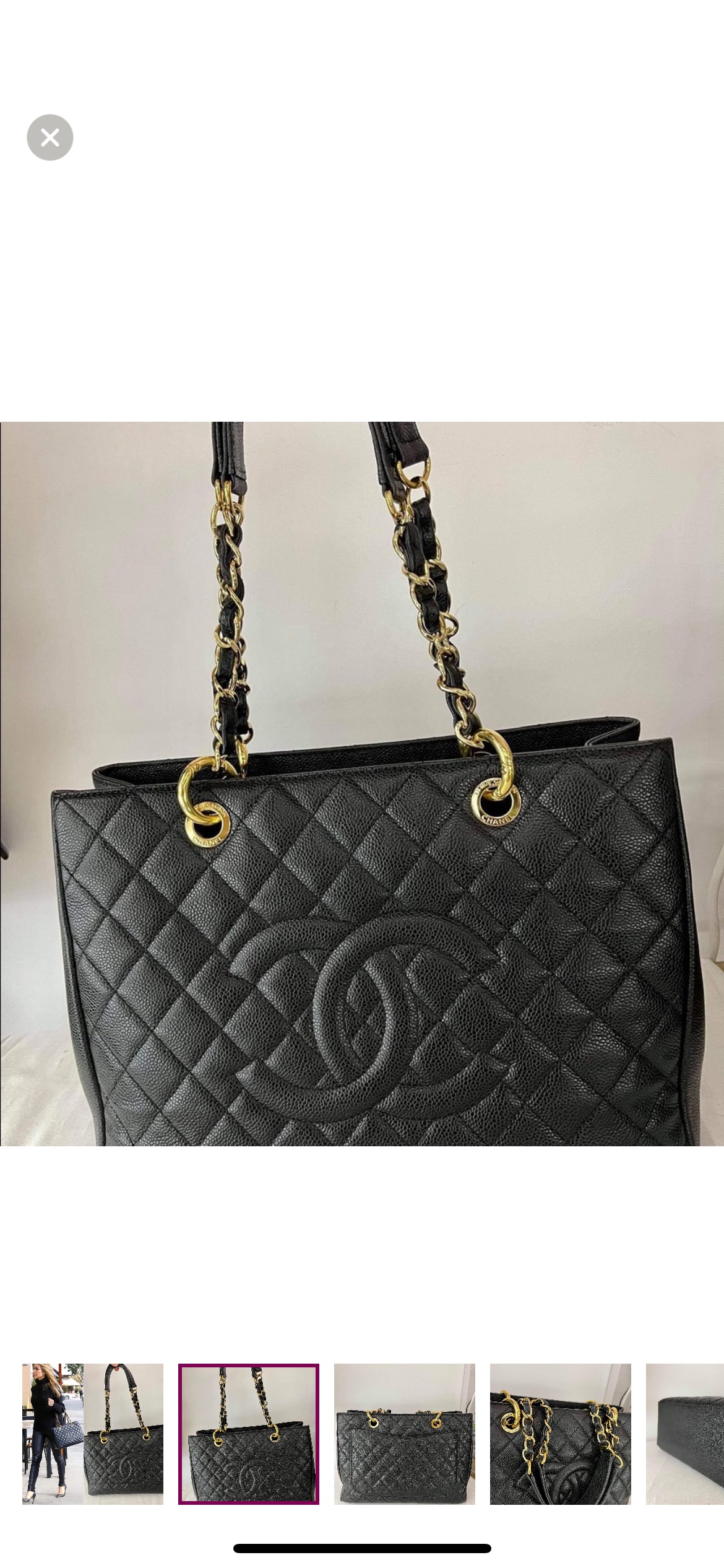 Chanel GST Black Caviar