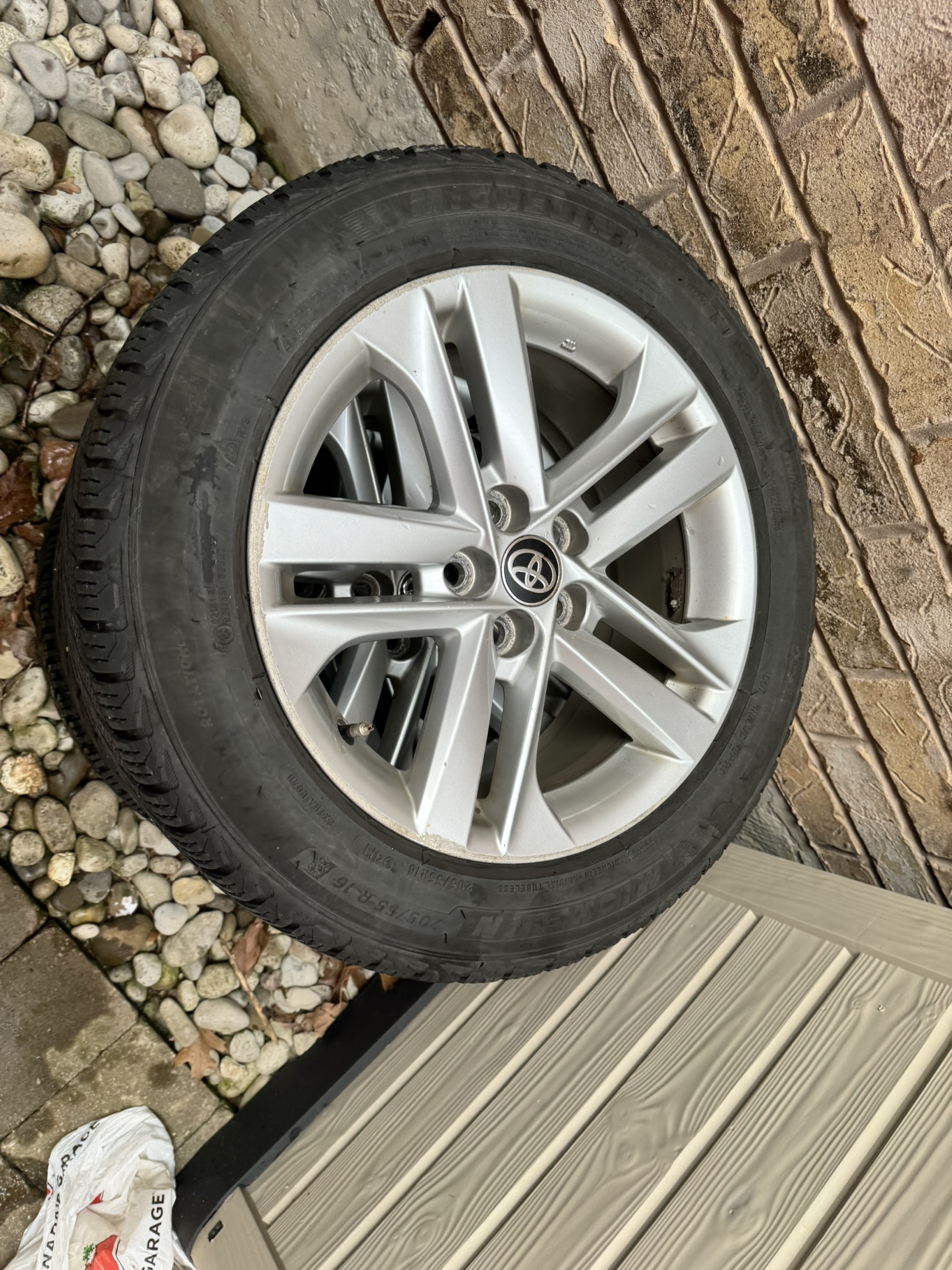 16” Michellin winter tires on toyota corolla hatchback rims. - photo 2