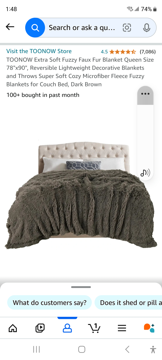 New extra soft fuzzy fur blanket queen size 78" x 90".