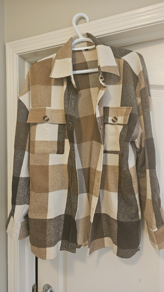 Brown Plaid Flannel Shirt - photo 2