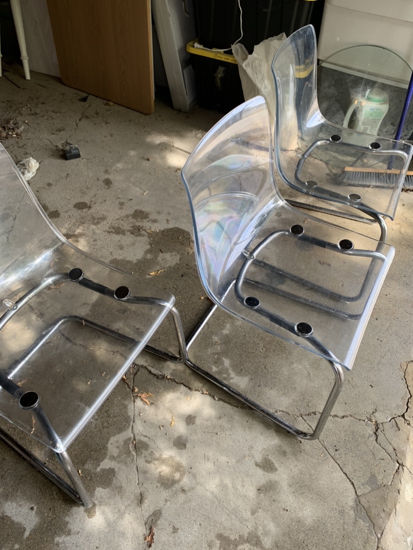 Ikea Clear Acrylic Chair - photo 4