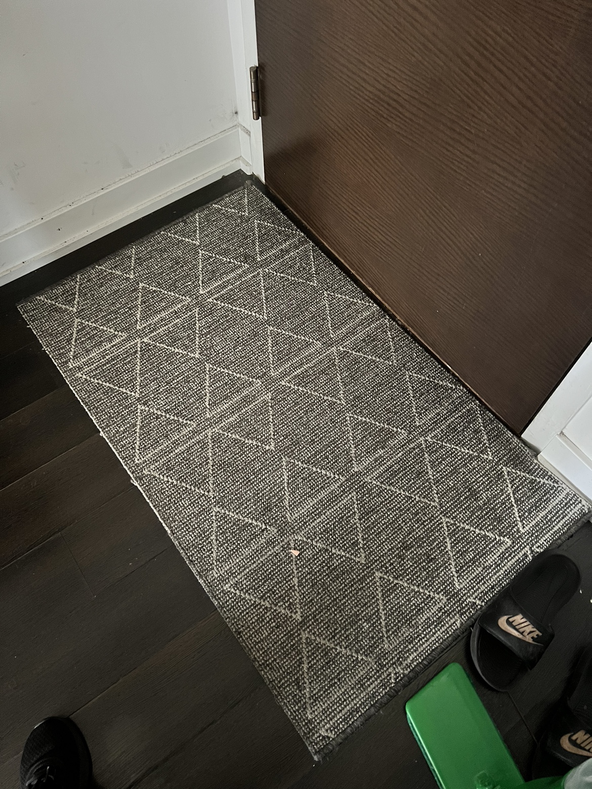 Grey door mat