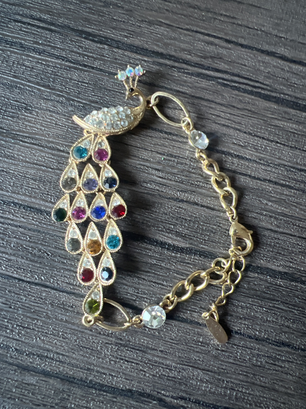 Peacock 🦚 Bracelet - gold plated!!