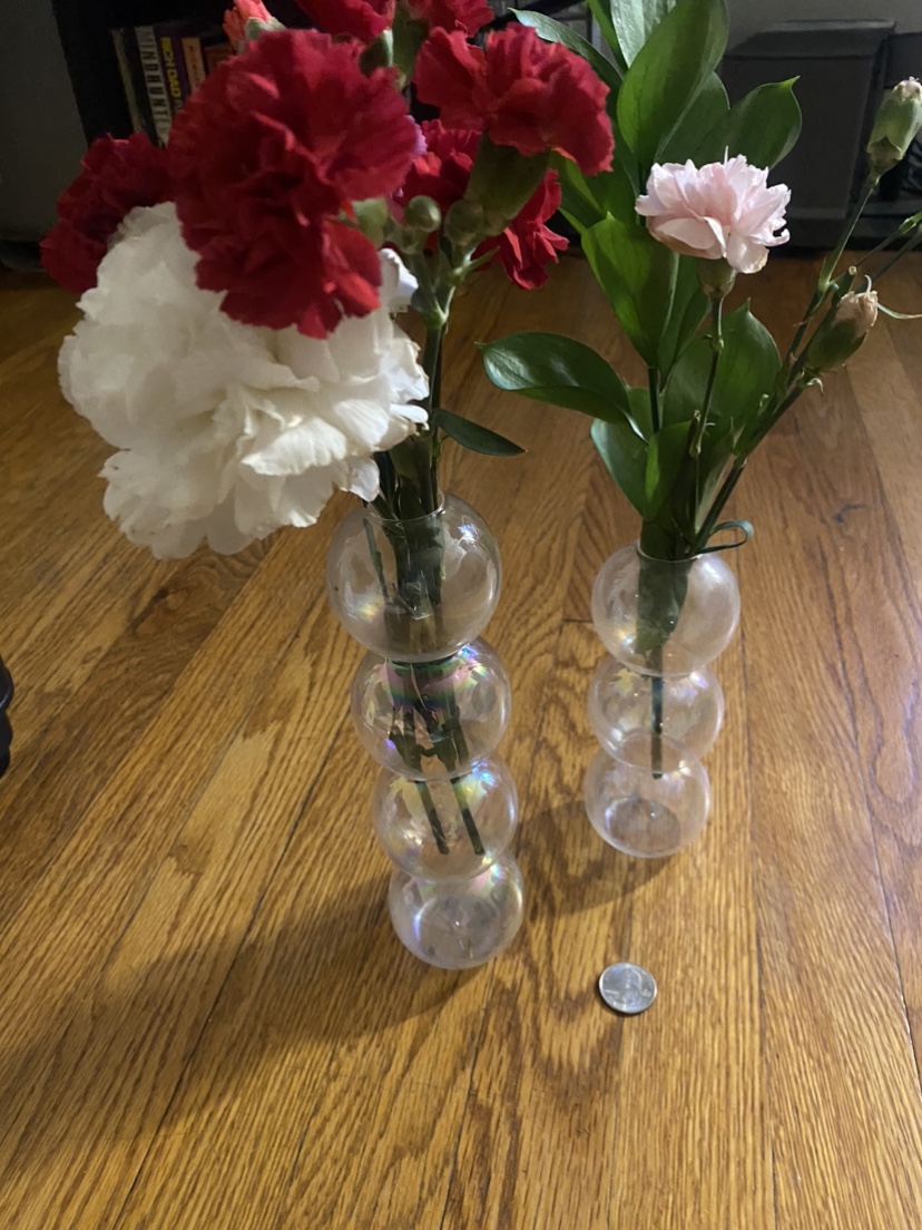 Set of 2 Iridescent Bubble Vases 🥕 - photo 2