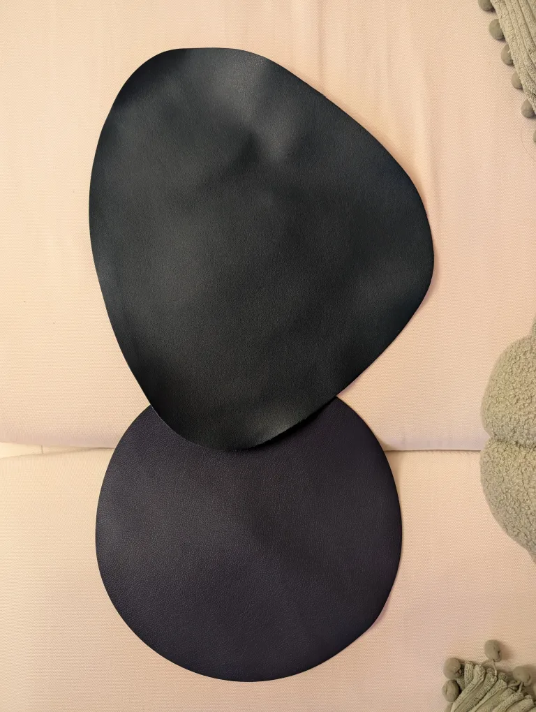Pleather placemats, teal, navy #freecycle thumbnail