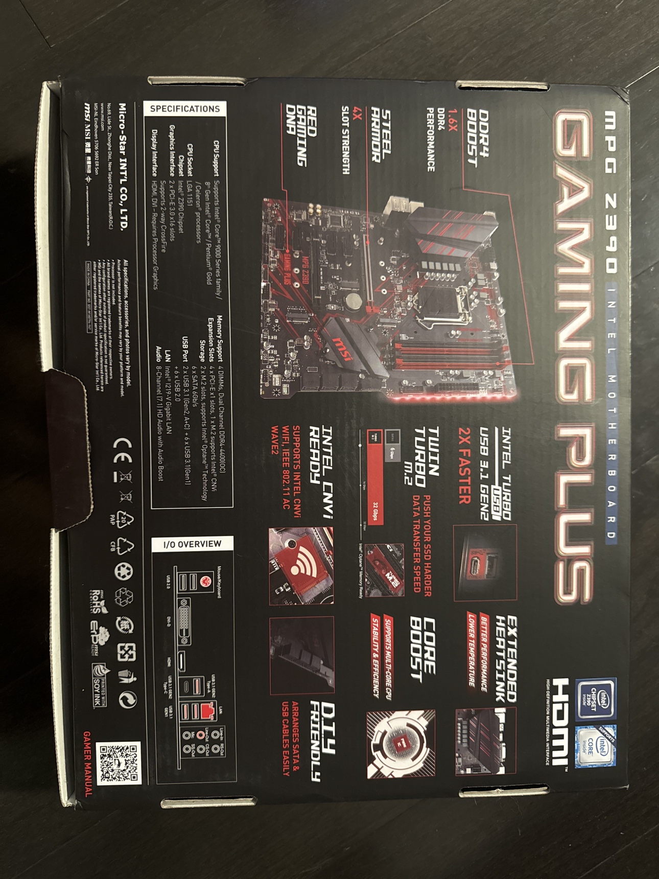MSI MPG Z390 Gaming Plus Motherboard - photo 2