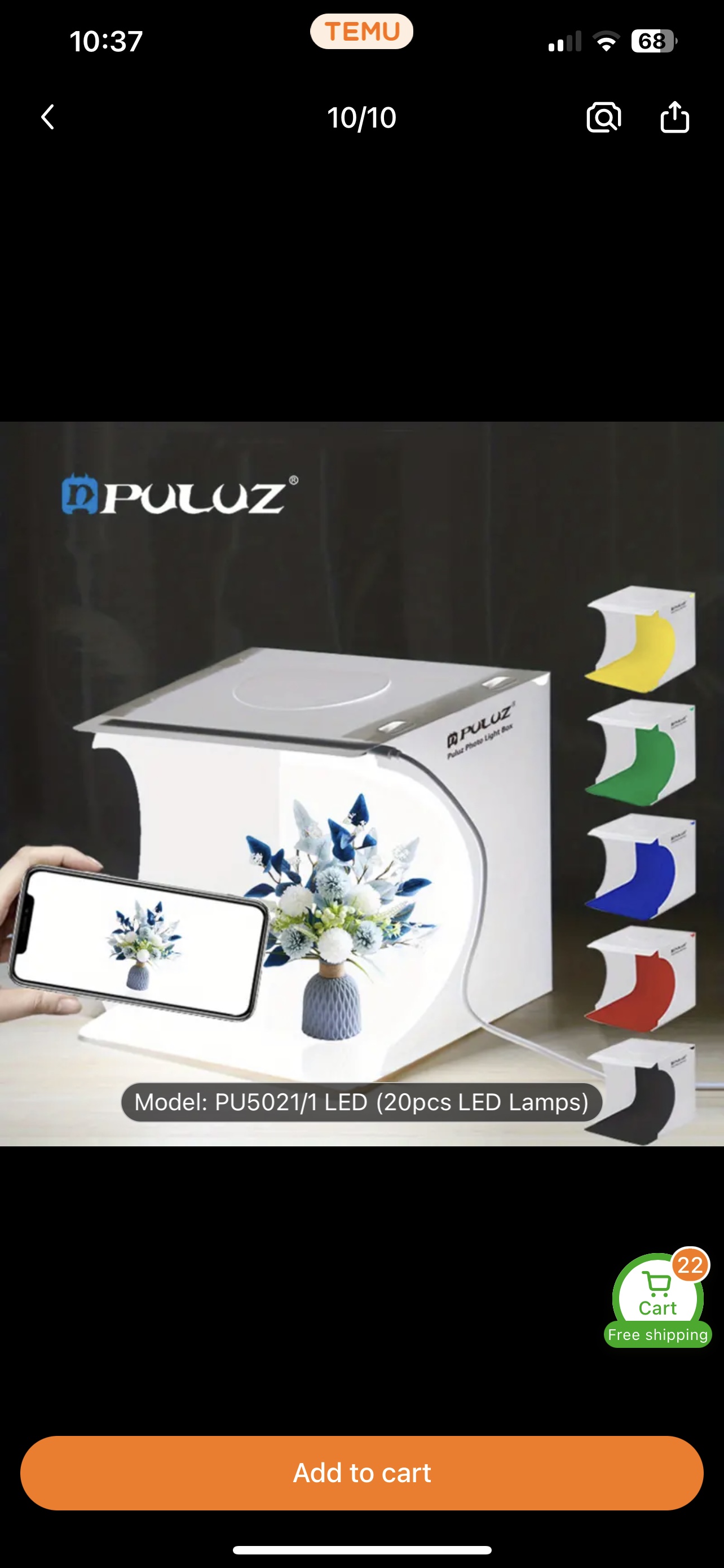 PULUZ Photo Light Box