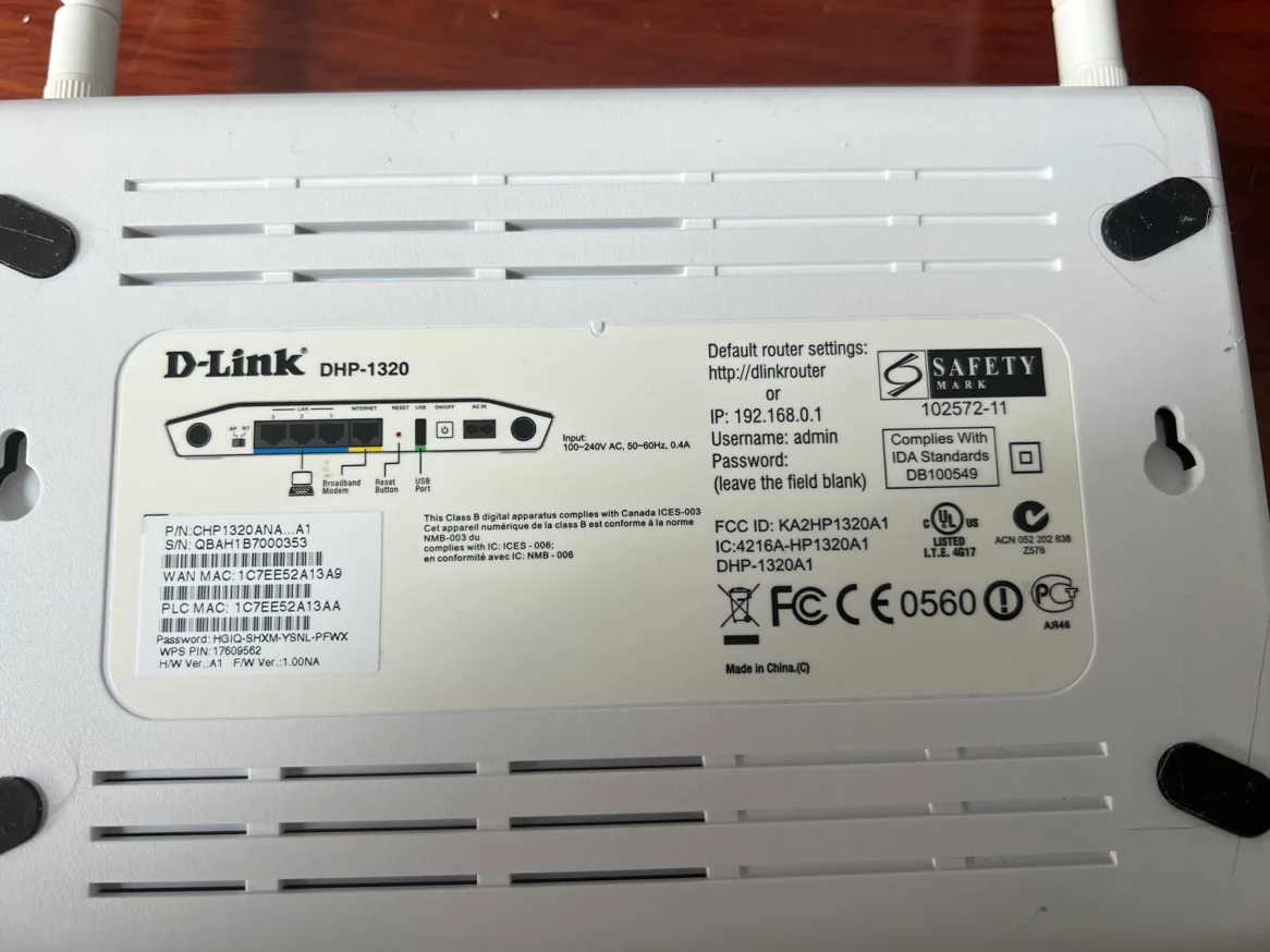 D-link DHP-1320 Wireless-n Powerline Router image indicator(3)