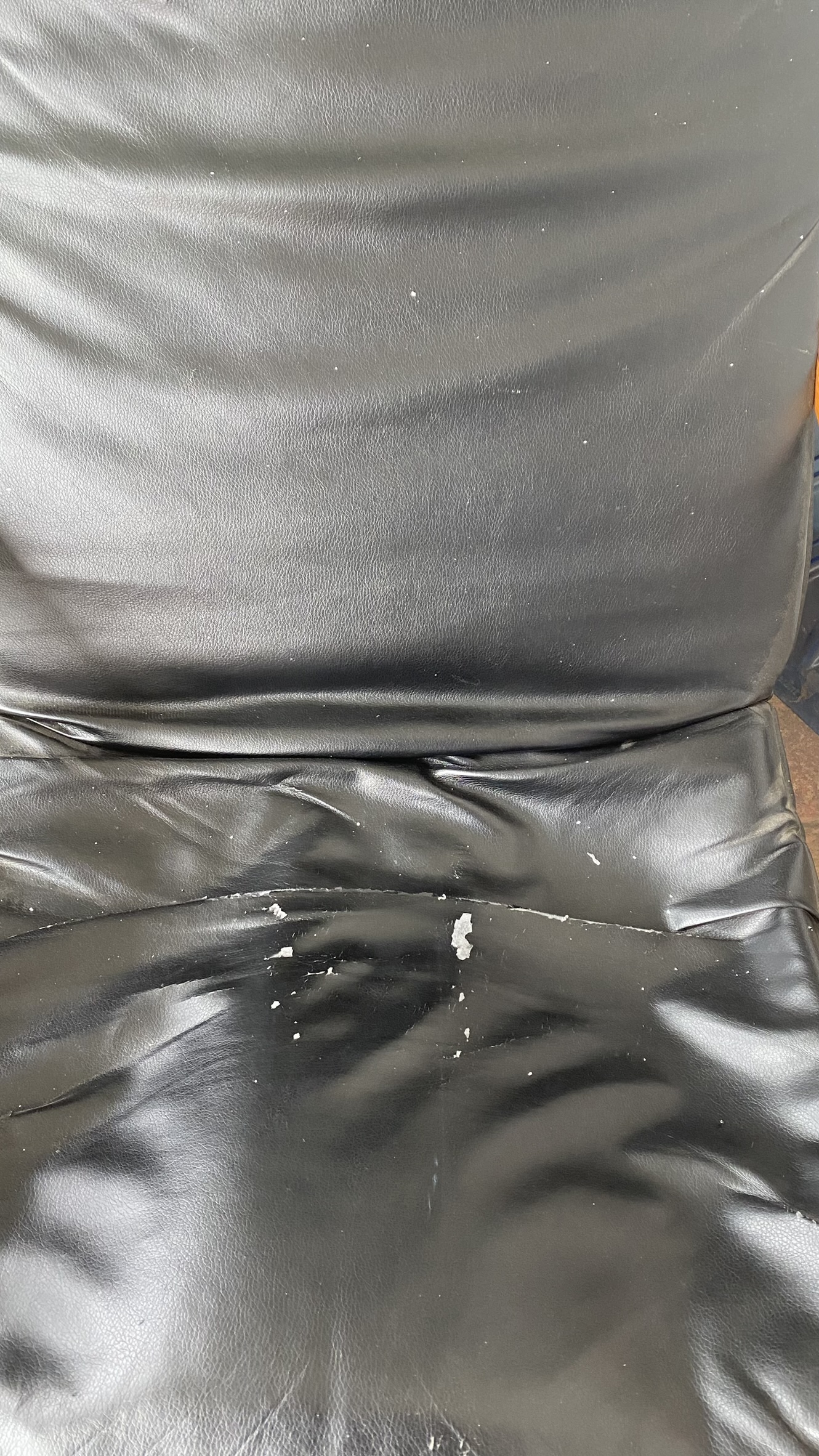 2 IKEA Black Leather Poang chair with Wooden Arms #freecycle - photo 3