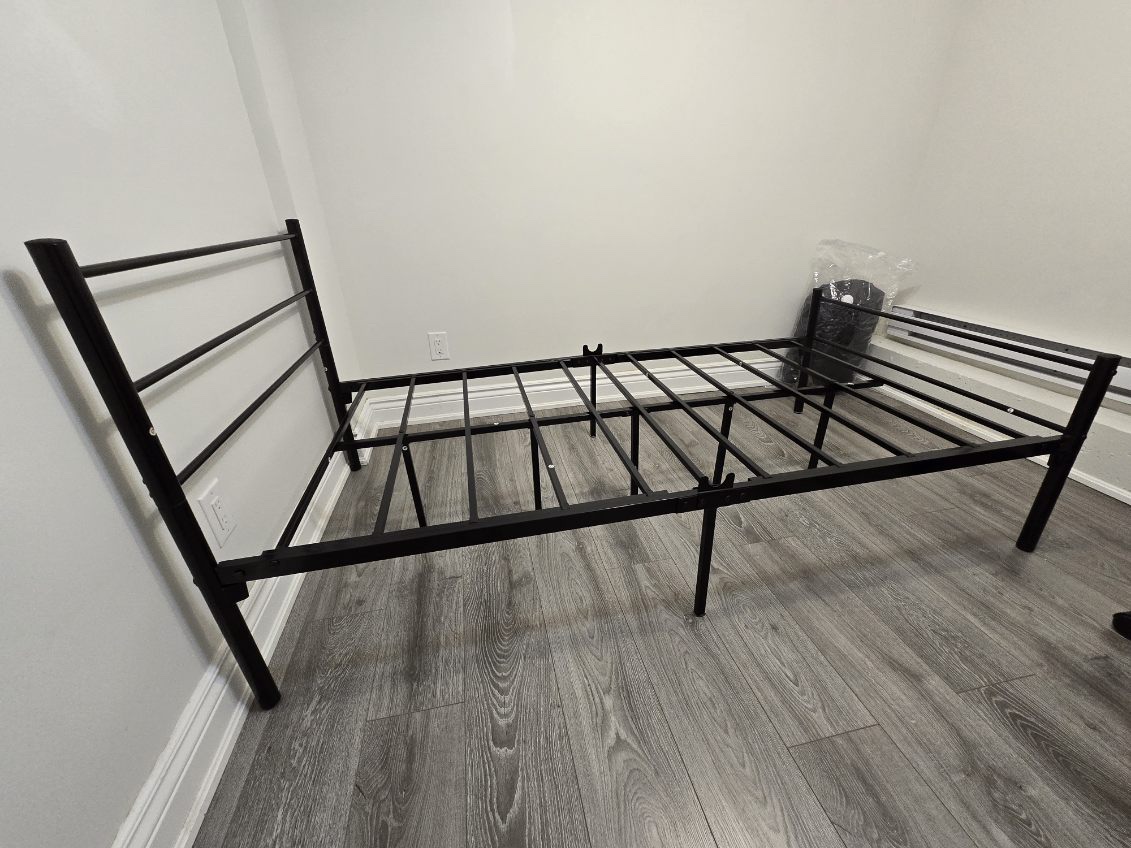 Black Metal Bed Frame (Twin) - photo 3