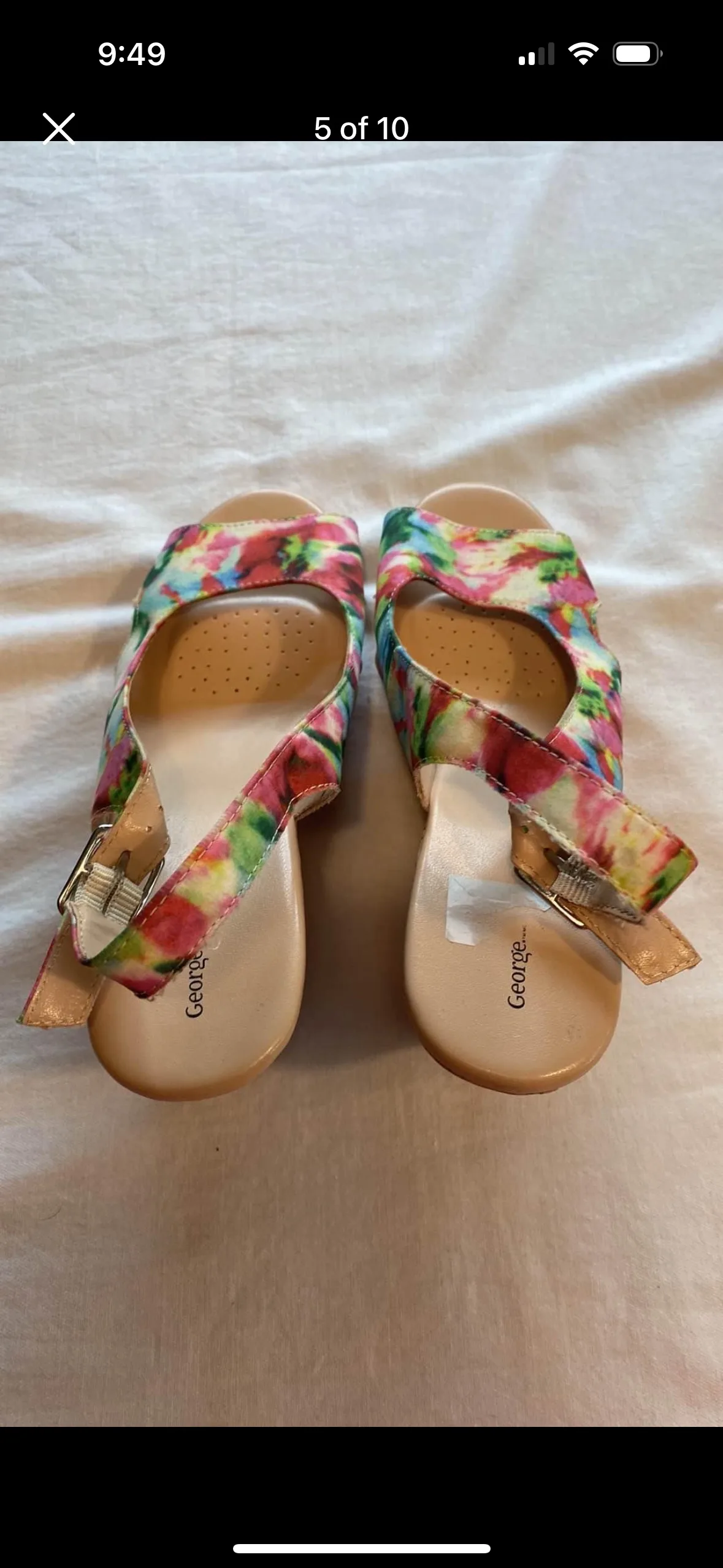 George Open Toed Wedge Sandals 9 image indicator(5)