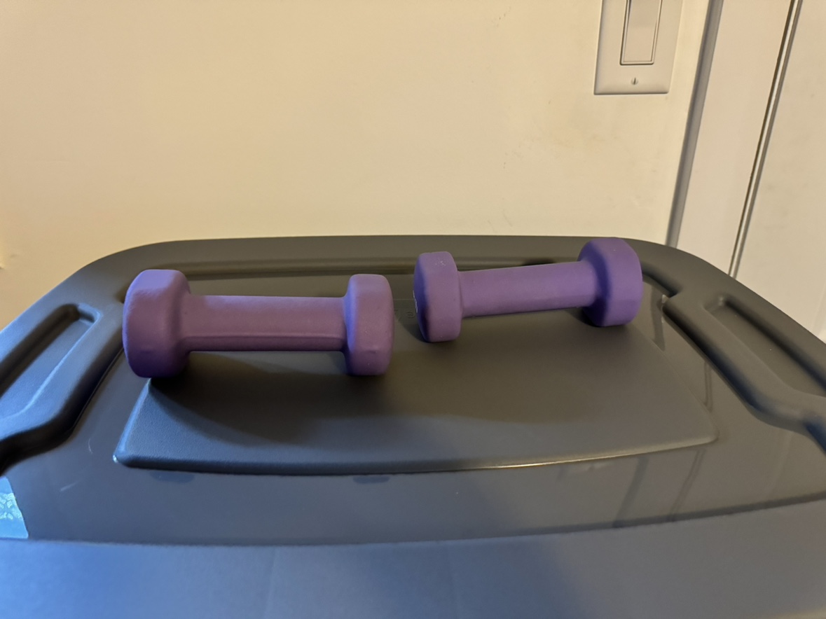 4 LB Purple Dumbbells - photo 3