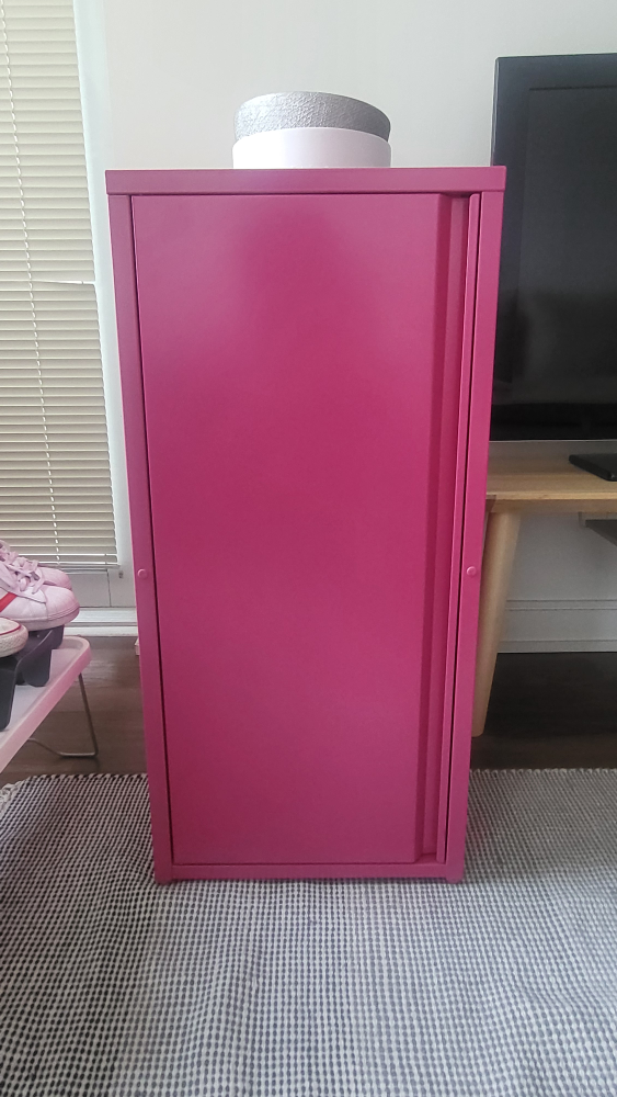 IKEA Pink Metal Cabinet