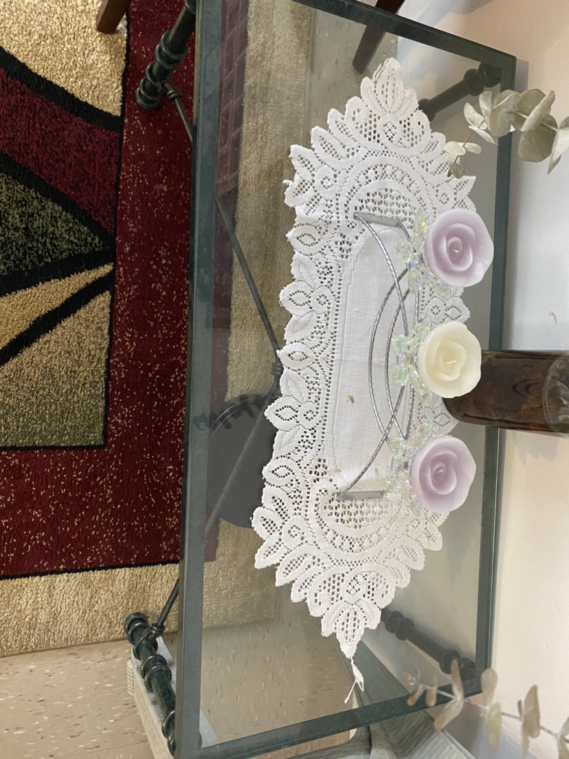 Glass Top End Table