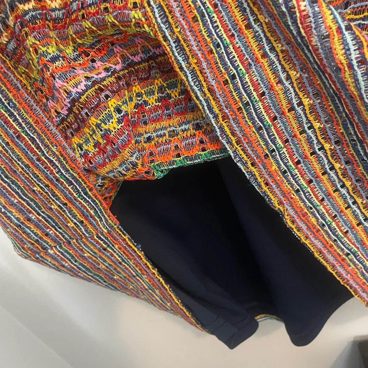 Un Deux Trois Crochet Knit Shift Dress Size XL image indicator(4)