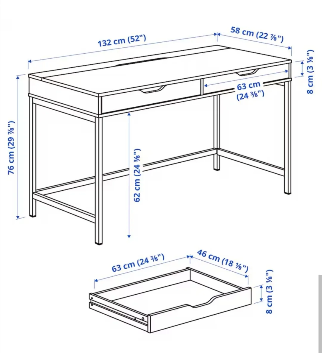 Office Desk with Drawers - Moving Sale image indicator(4)
