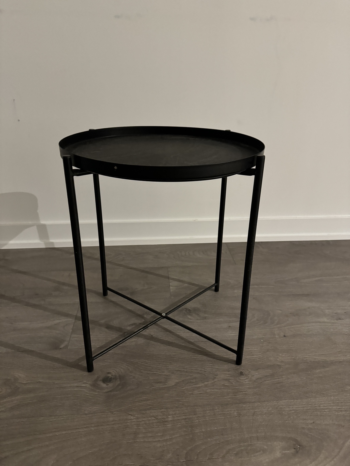 MOVING OUT SALE - Black Round Coffee/side Table