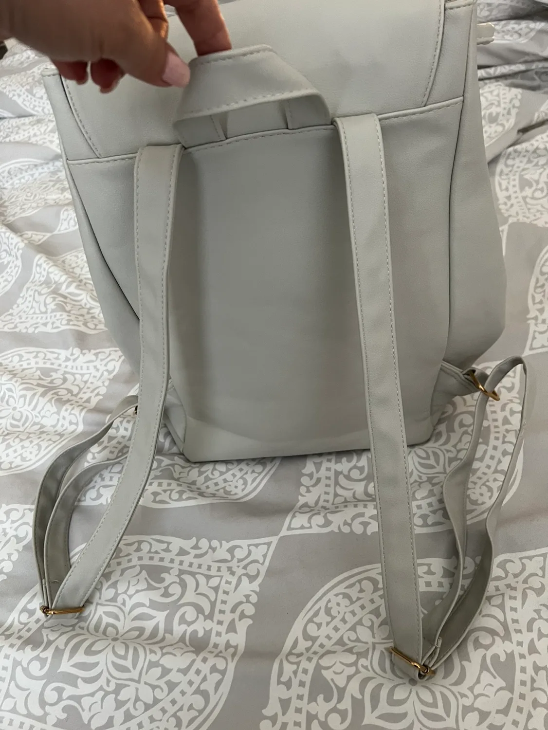 Light Grey Drawstring Backpack image indicator(3)