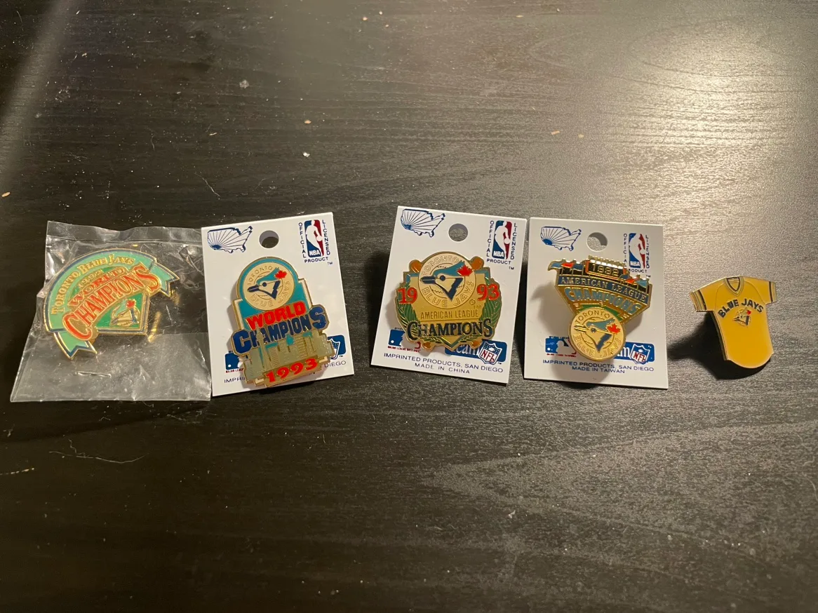 Vintage Toronto Blue Jays World Series Pins thumbnail