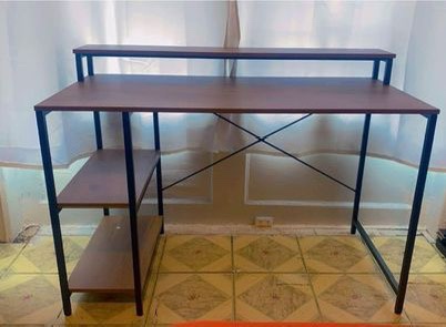 Black and Brown Computer Desk.