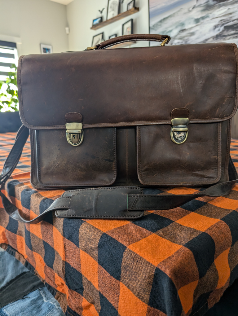 Adrian Kils Leather Briefcase