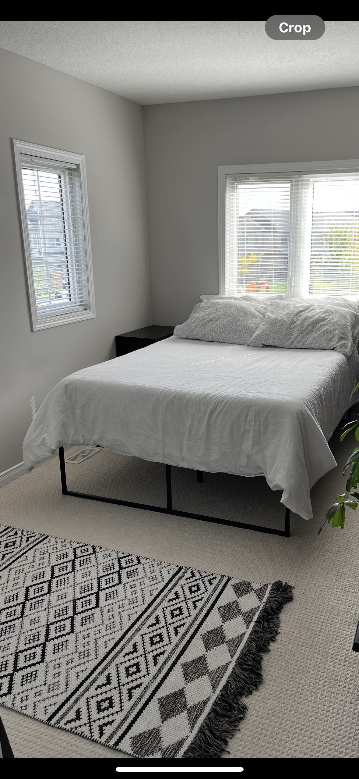 Full Bed frame and foam mattress with box spring