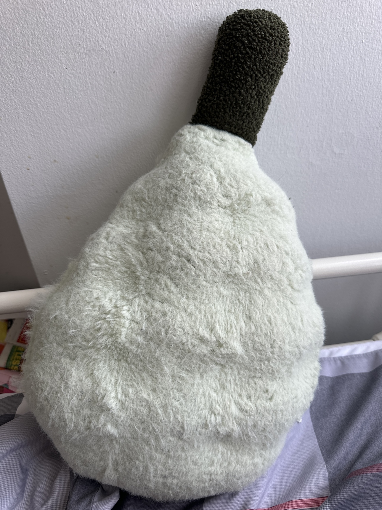 Green Pear Shaped Plush Pillow