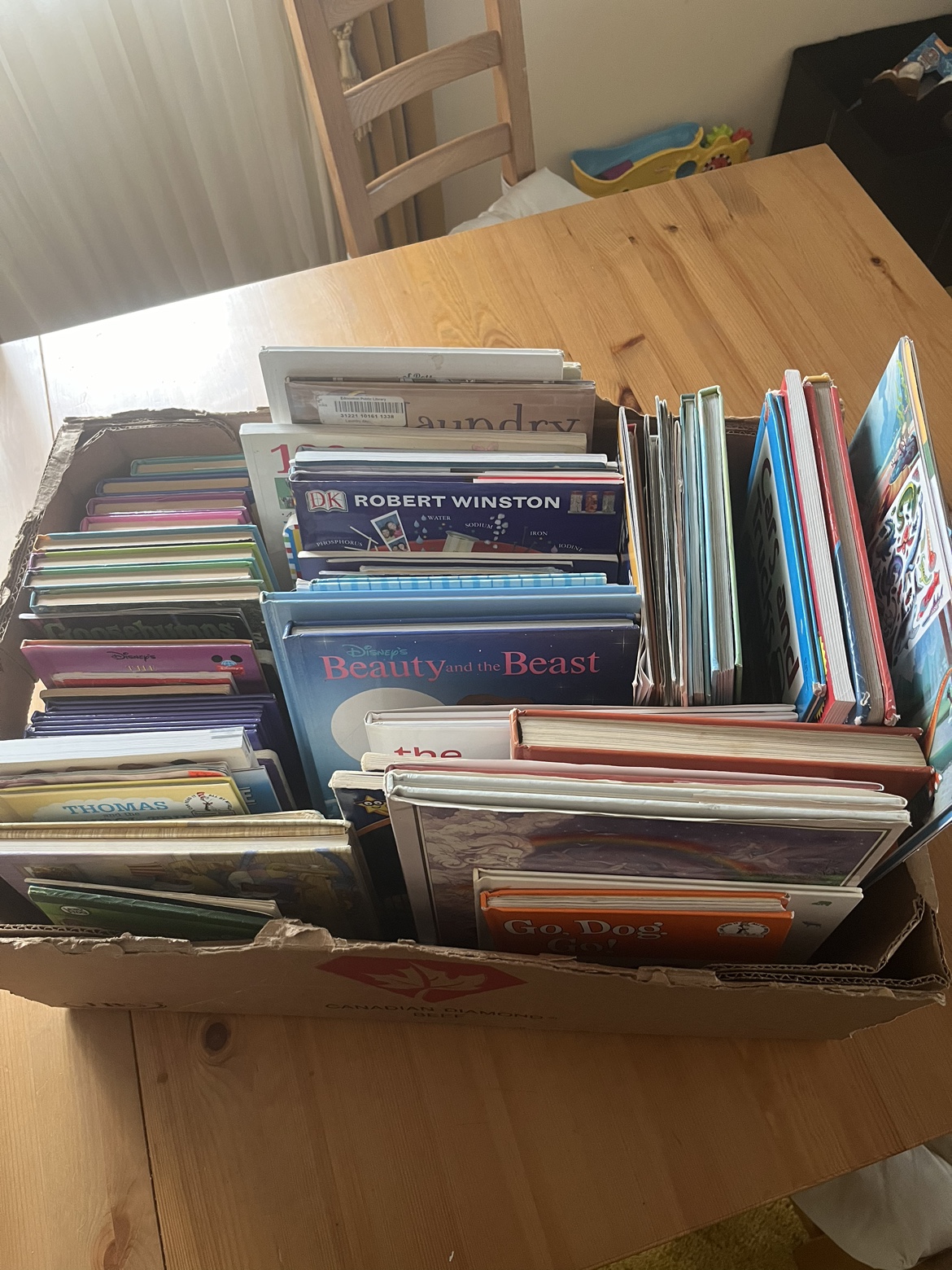 HUGE Box of FREE Children's Books #freecycle