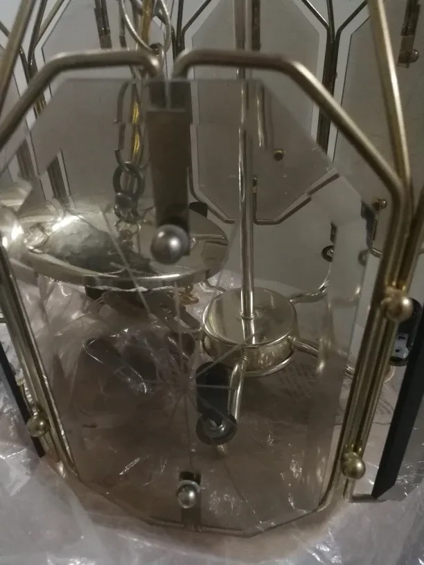 Vintage brass & glass chandelier 🧡 image indicator(7)