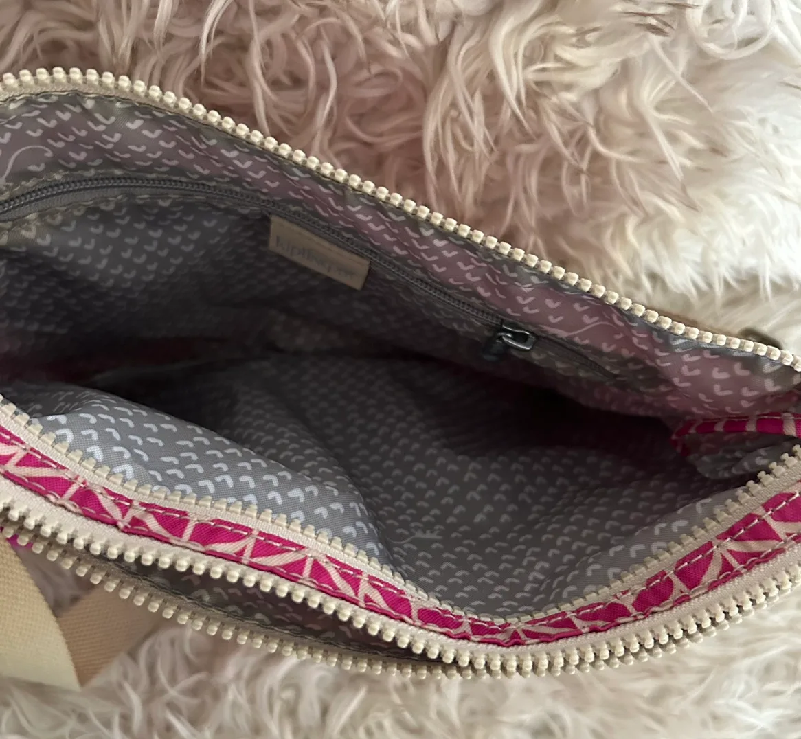 Kipling Crossbody Nylon Purse  Gorilla Keychain Tan image indicator(3)