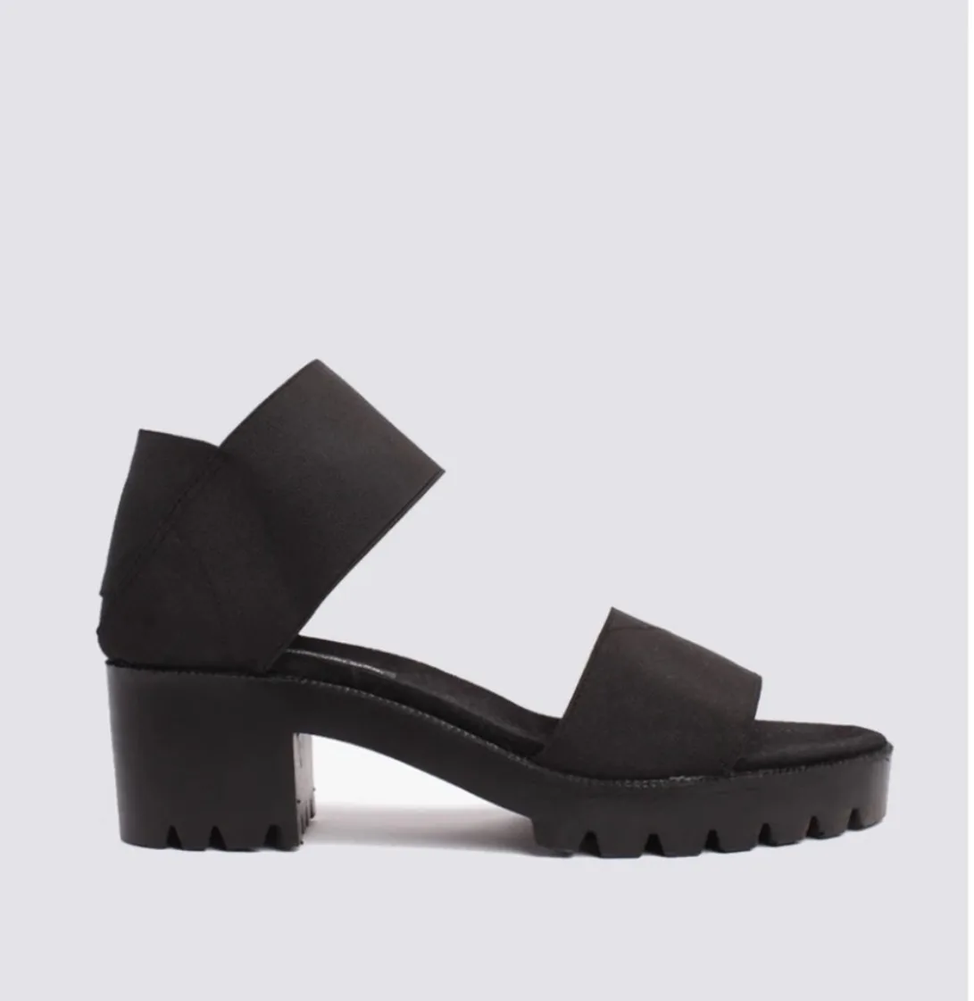 James Rowland Black Platform Heeled Sandals image indicator(2)