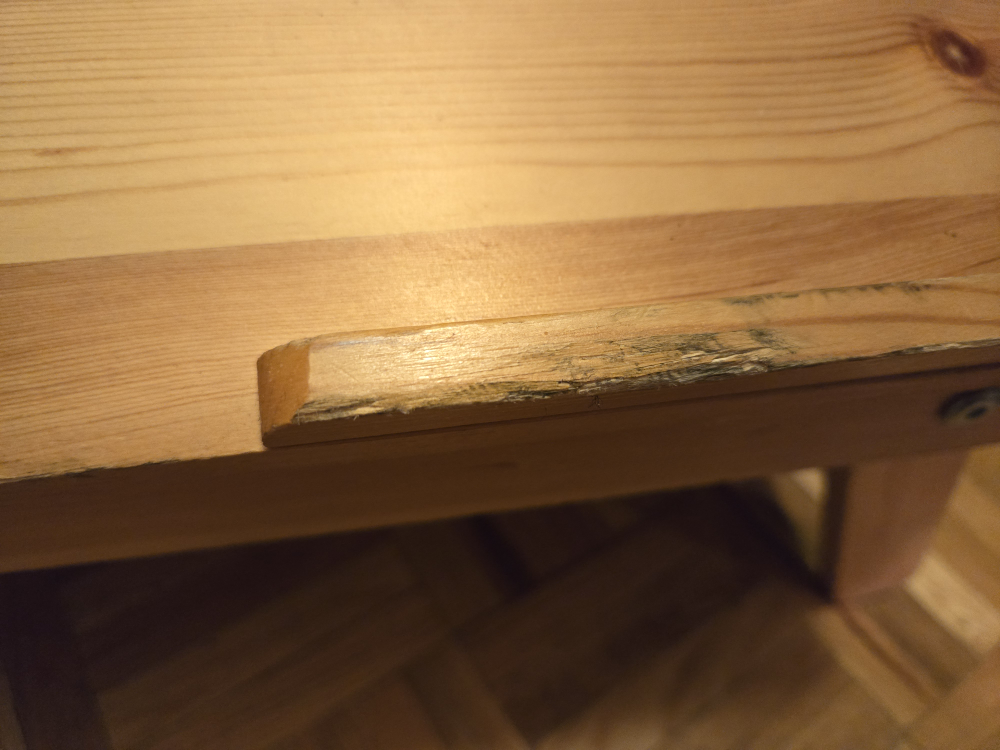 Small wooden folding table - photo 2