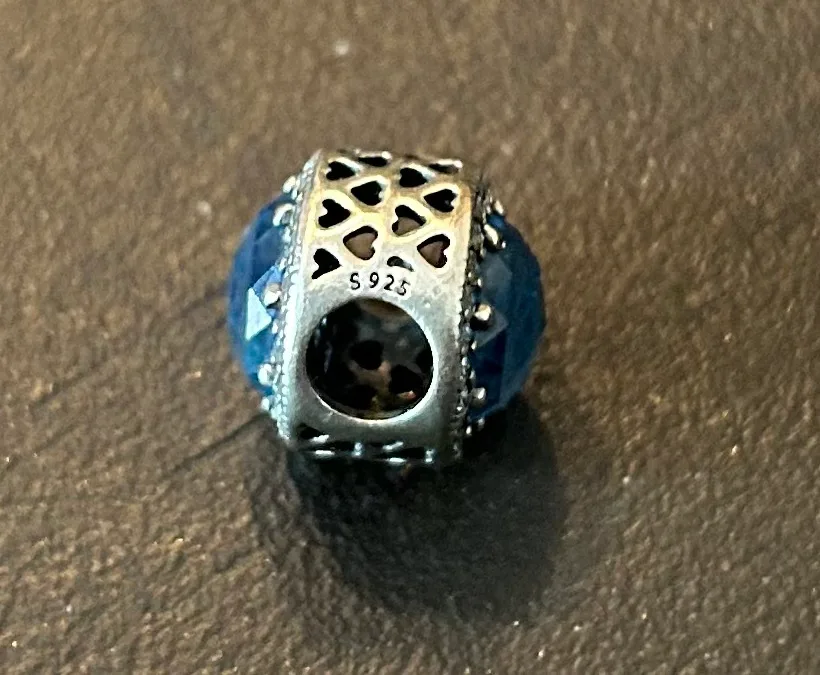 PANDORA ALE STERLING 925 SPARKLING DARK BLUE MOONLIGHT CHARM image indicator(5)