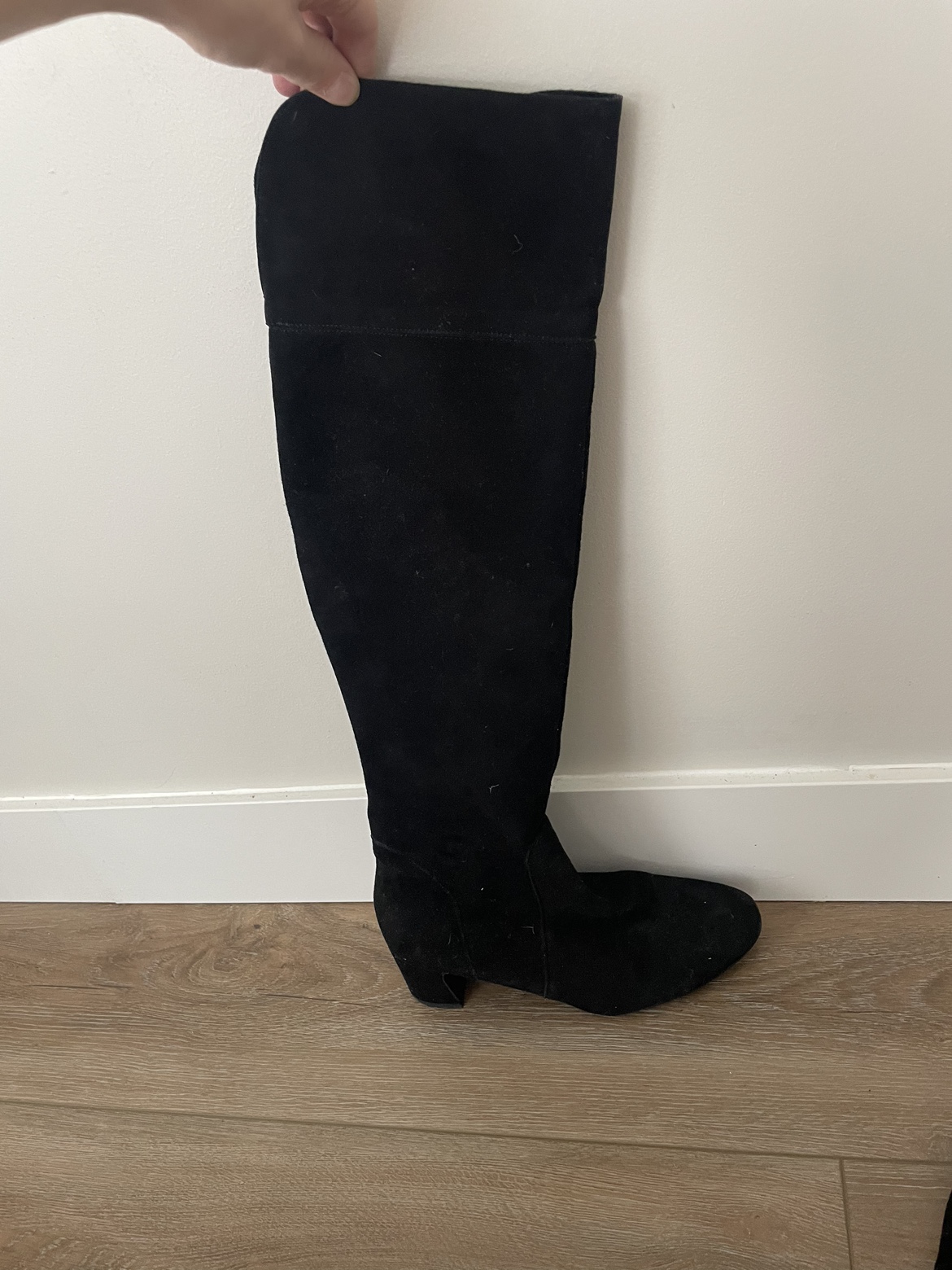 Over the knee boots suede size 8