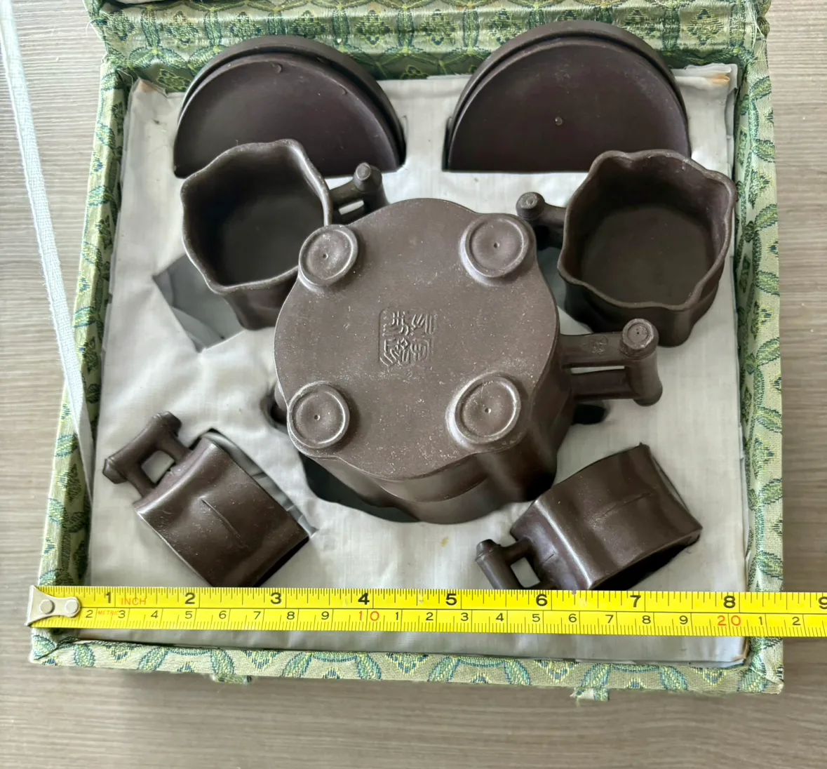Vintage Chinese Purple Clay Tea Set (10pcs) image indicator(4)