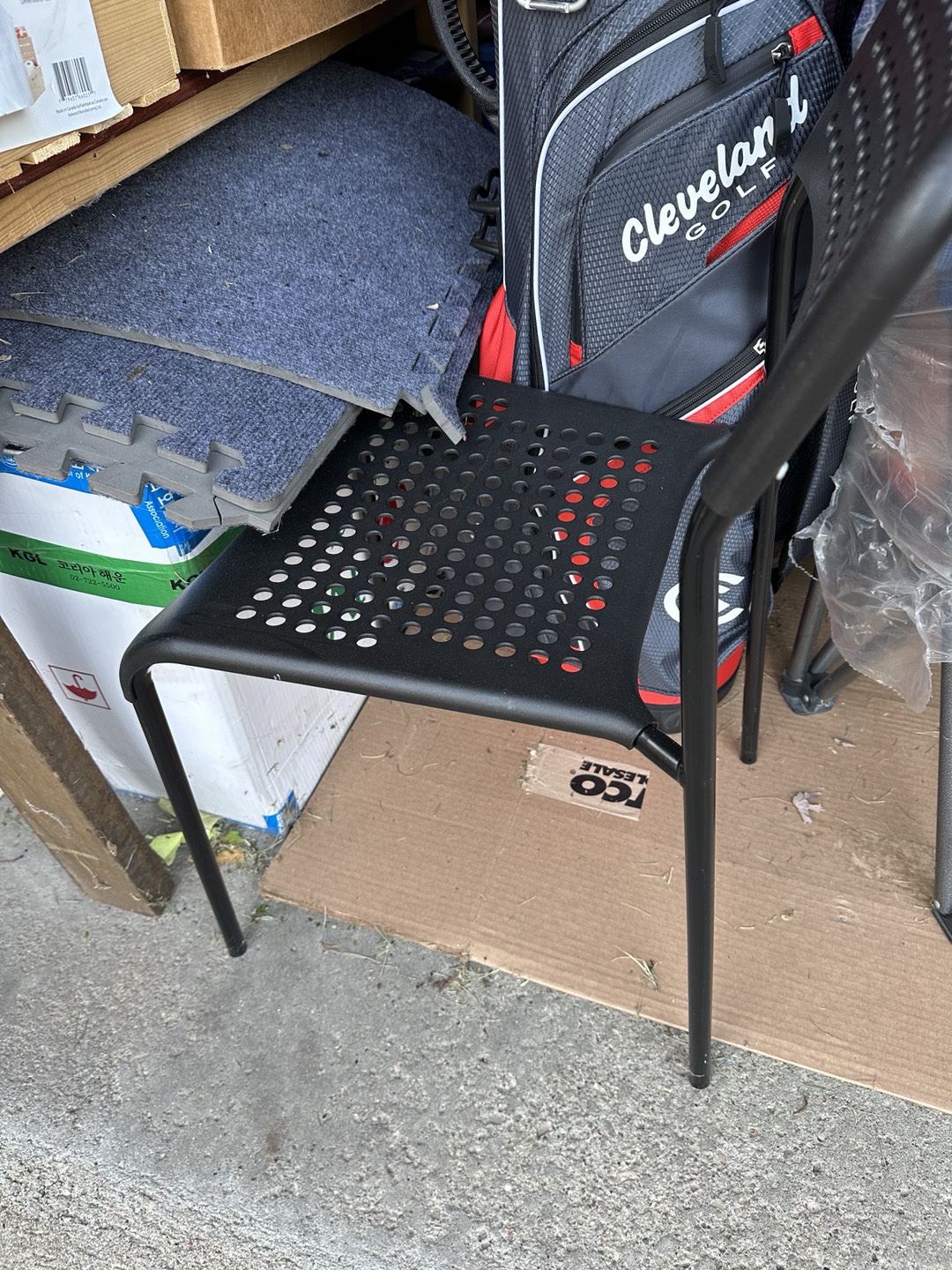 Black Metal Chair