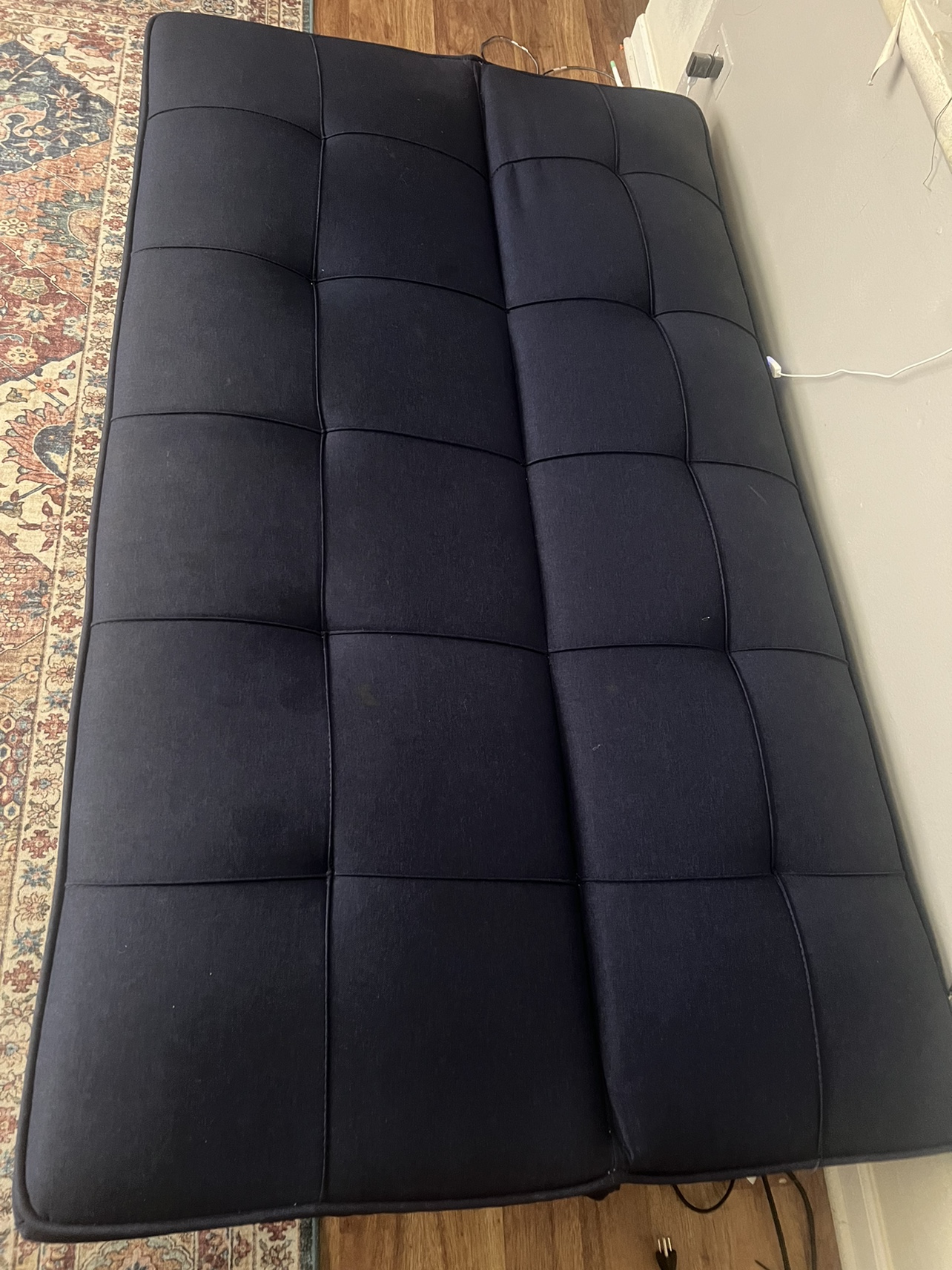 Navy blue sofa and sleeper - photo 3