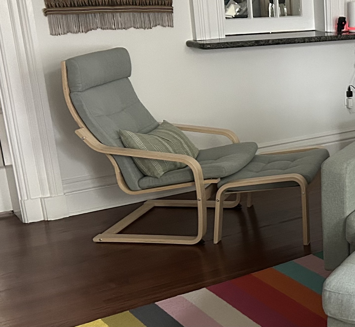 IKEA Armchair with Ottoman