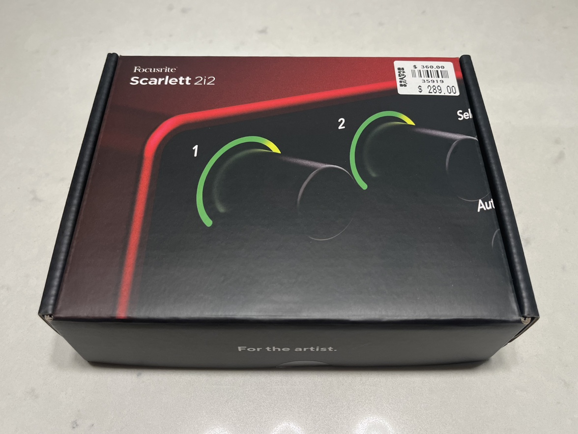 Focusrite Scarlett 2i2 Audio Interface (4th Gen)