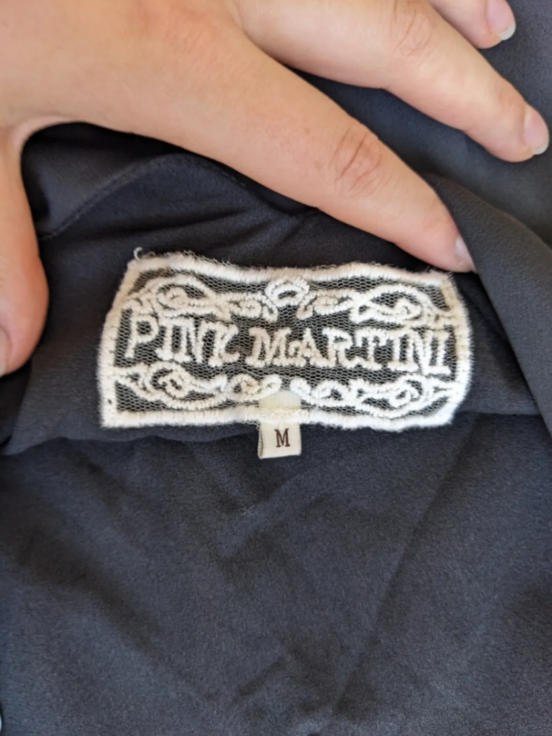 Pink Martini V-Neck Black Dress image indicator(5)