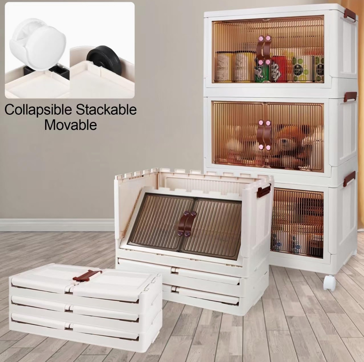 Multifunction Storage Bins w/ Front Doors & Wheels ***New*** - photo 3