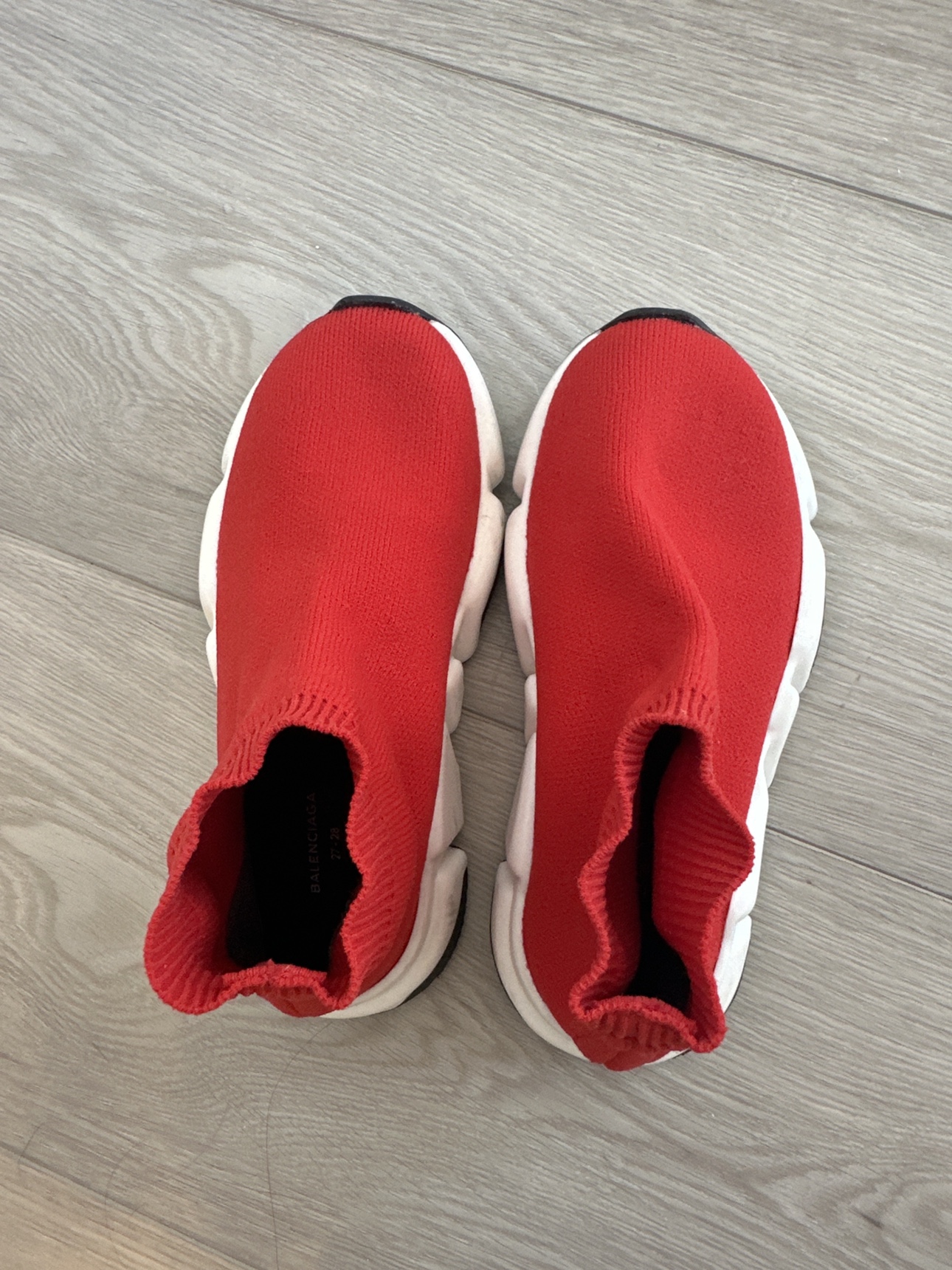 Red Balenciaga Speed Trainers - photo 3