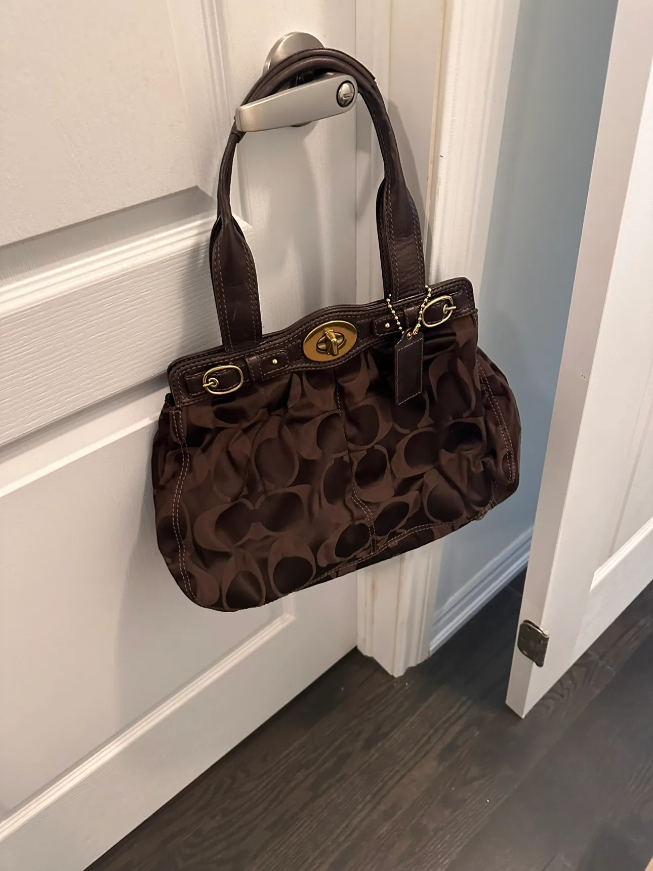 Coach Signature Brown Handbag thumbnail