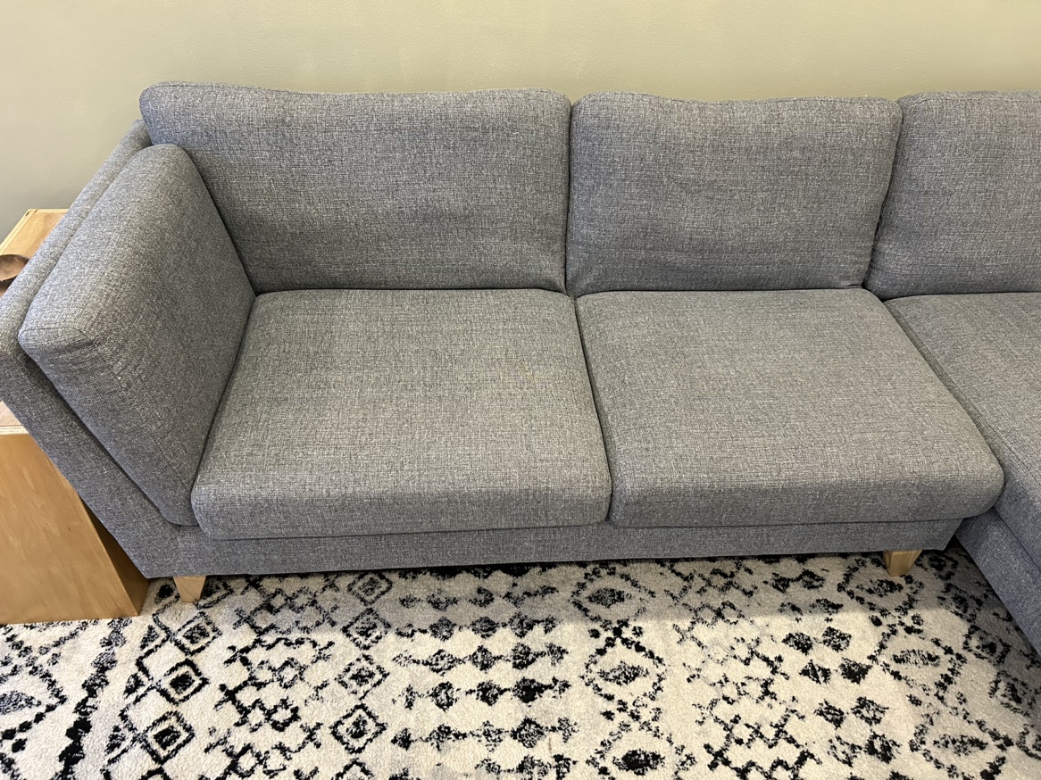 Grey Chaise Sofa - photo 3