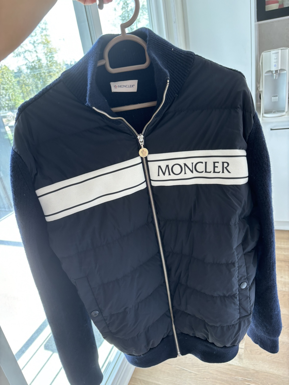 Moncler Navy Blue Jacket (size L)