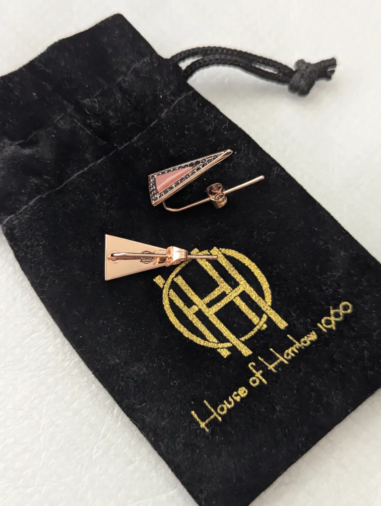 NEW House of Harlow 1960 Triangle Earrings image indicator(2)