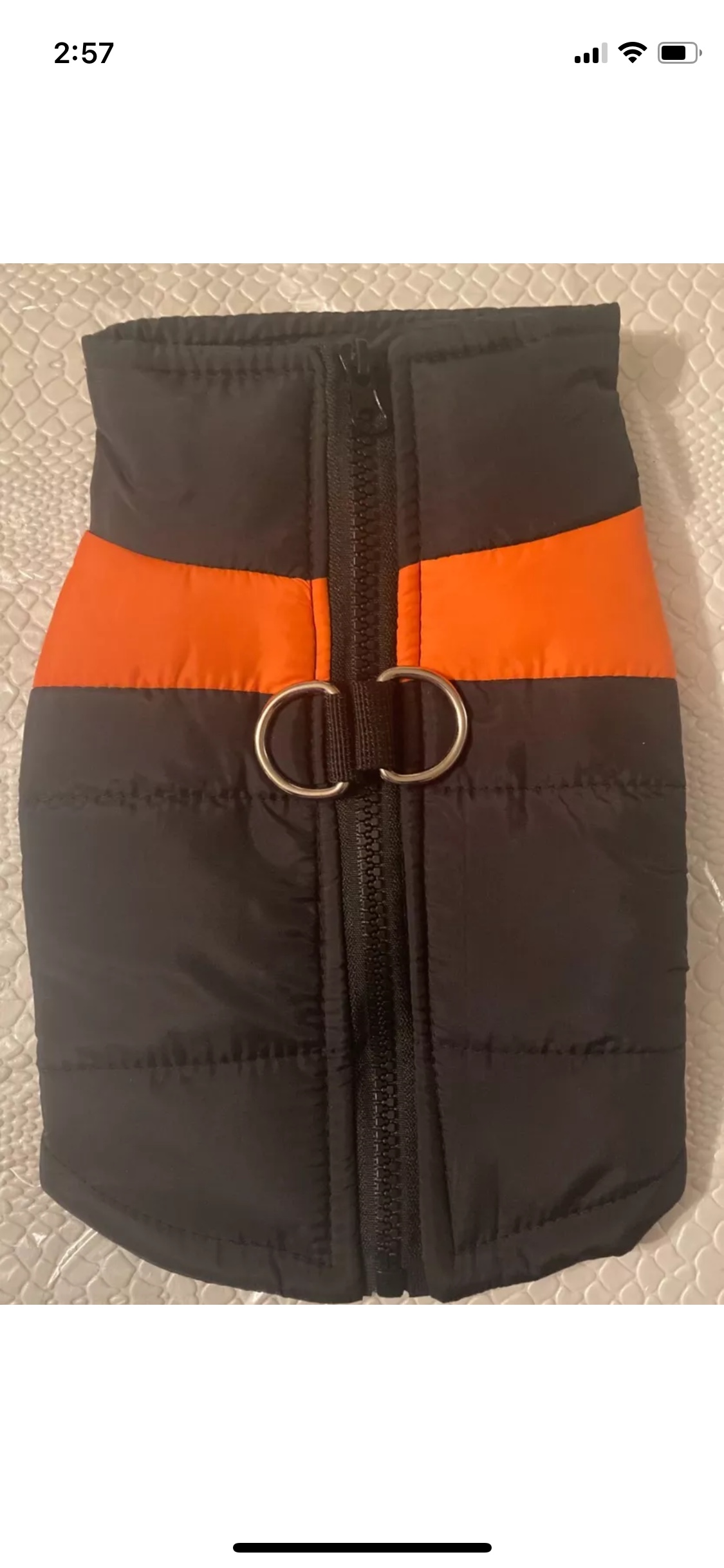 BRAND NEW!! Puppy Two Tone Pet Jacket - Orange
